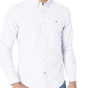 Tommy Hilfiger Men's Long Sleeve Solid Oxford